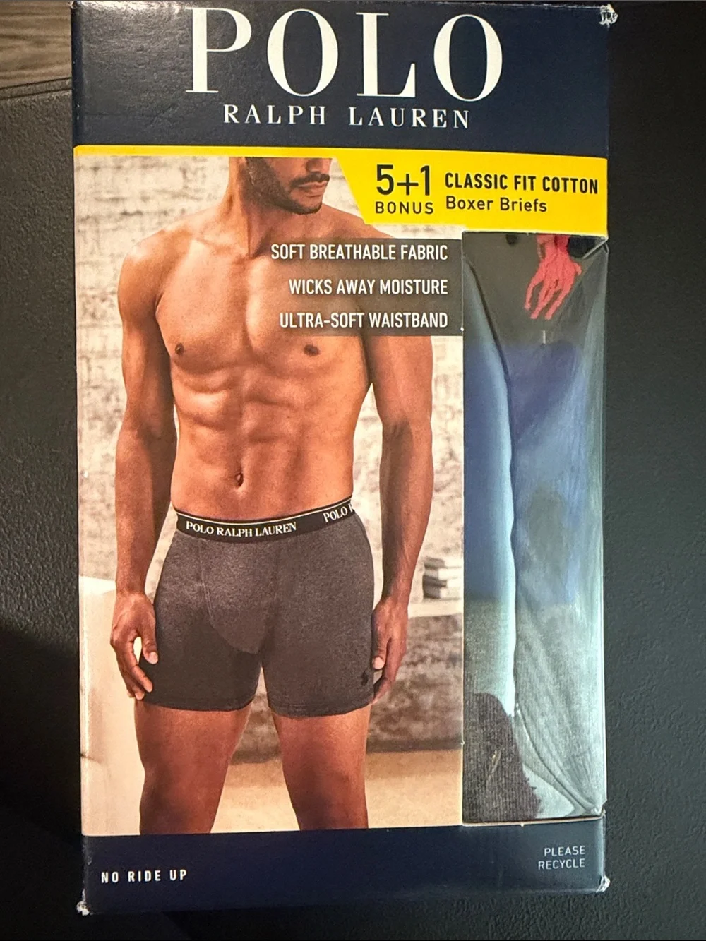 Polo Ralph Lauren Men's 5+1 Free Bonus Classic Fit Cotton Boxer Briefs